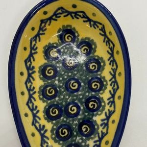 Polish Pottery Spoon Rest from Poland
